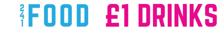 241 Food £1 drinks